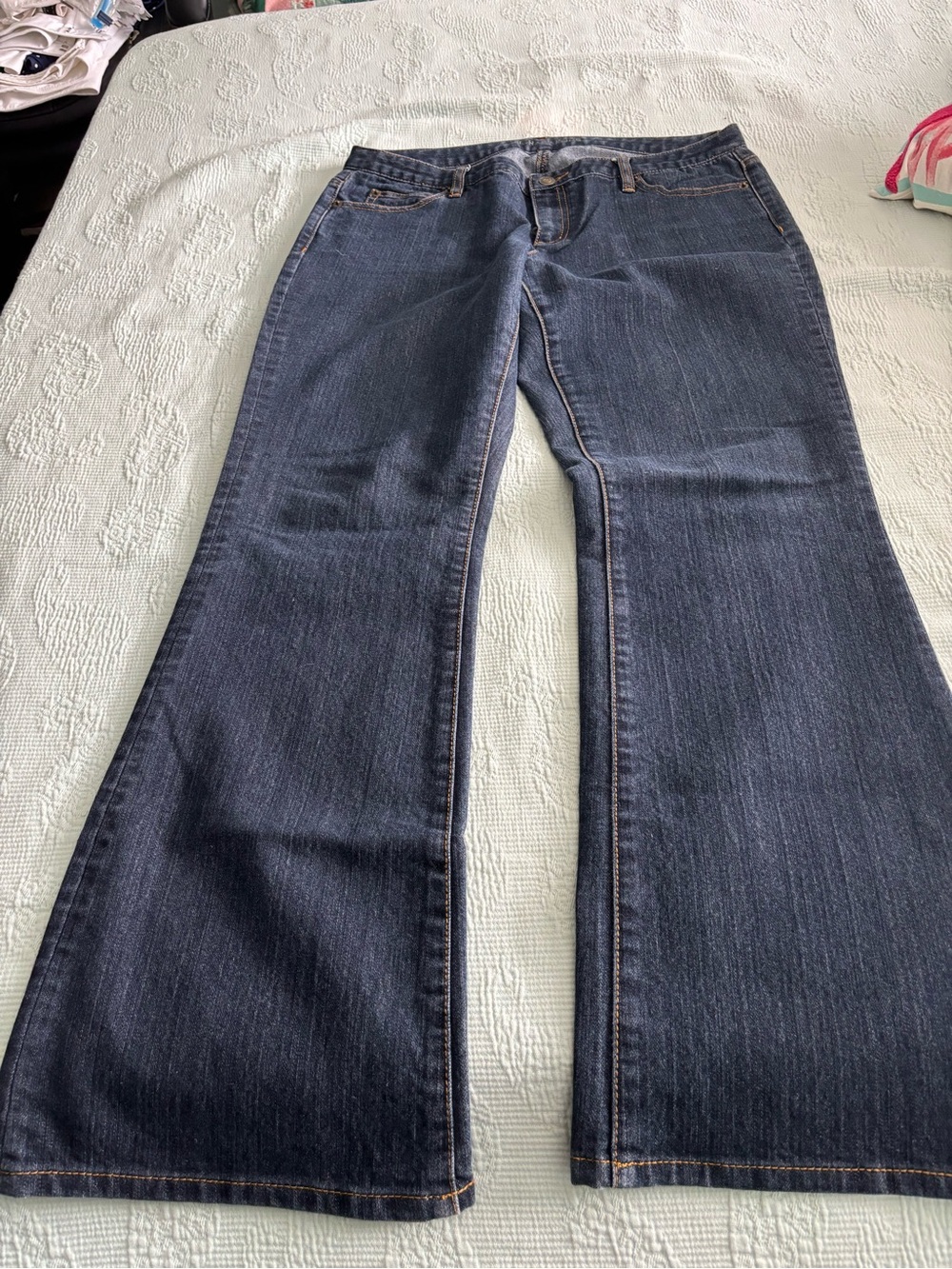 Dark Wash Womens Flared Jeans - Classic Denim size 10